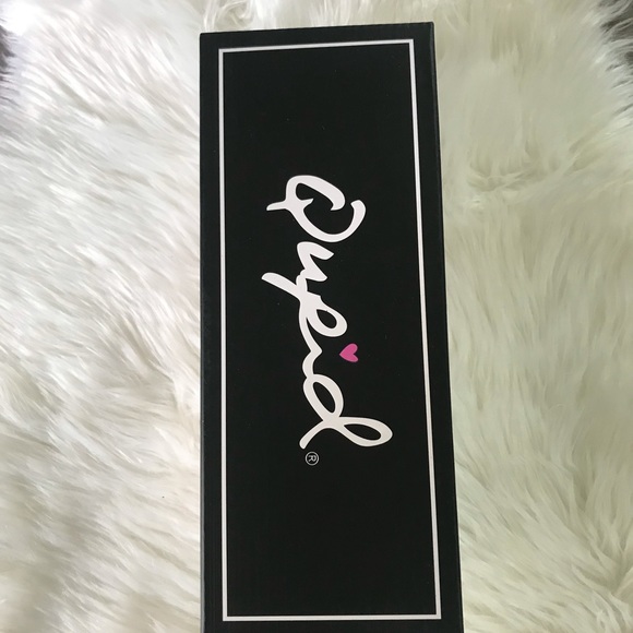 White Fluff Slide with Polka Dot Fur Slipper - Picture 10 of 10